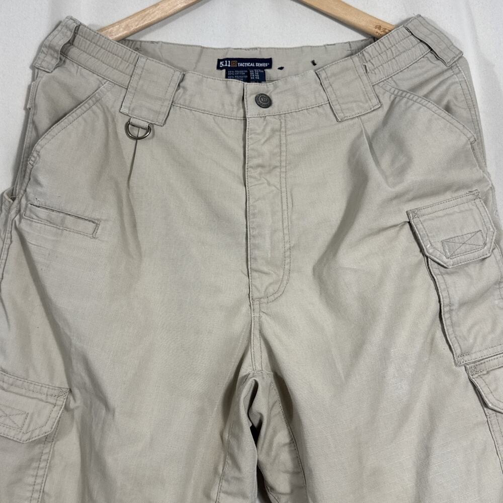 5.11 Tactical Series Cargo Pants Khaki Men’s 32x32 Utility Work Hiking 2 Pairs - Picture 2 of 16